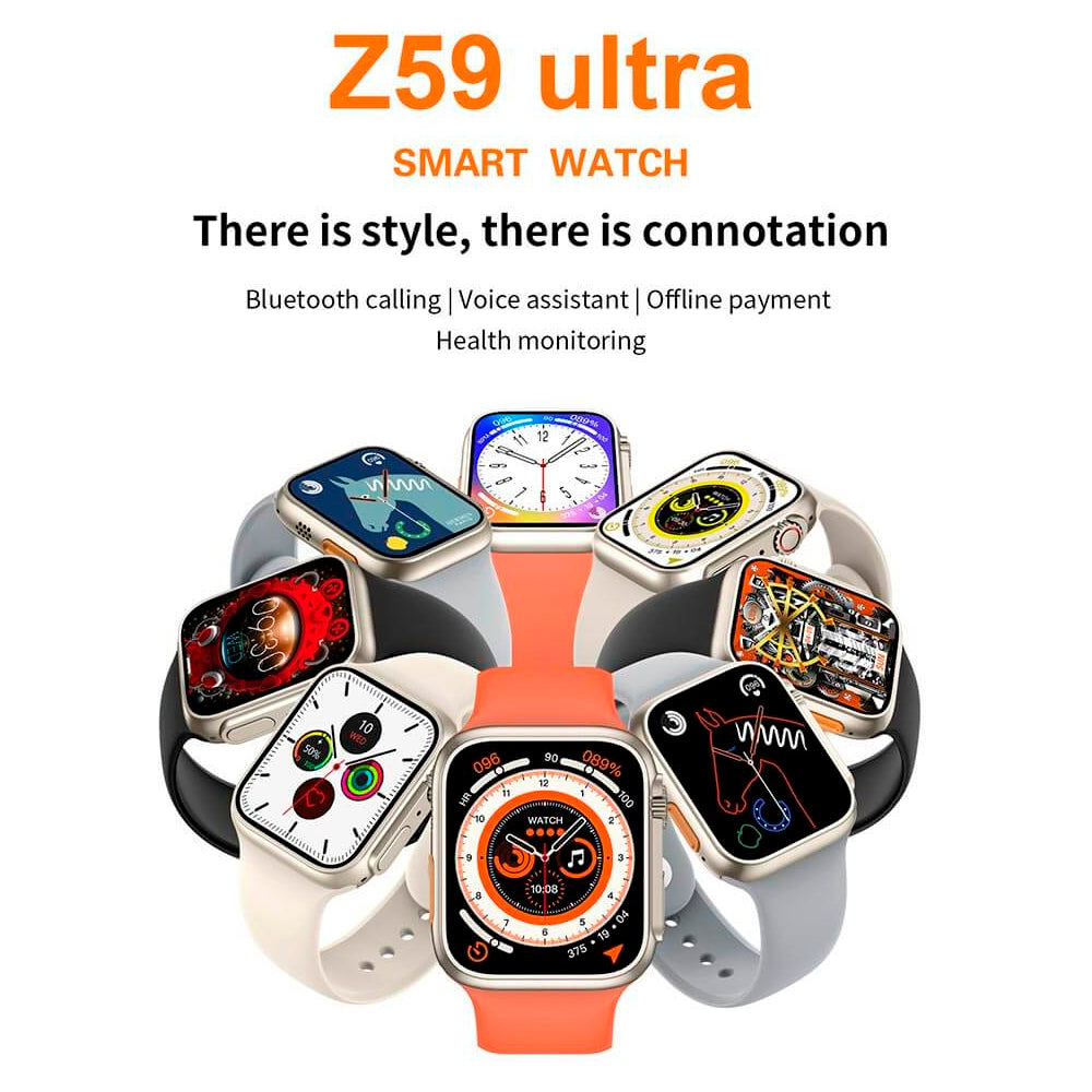 Smartwatch Ultra Z59 Gama Alta Negro